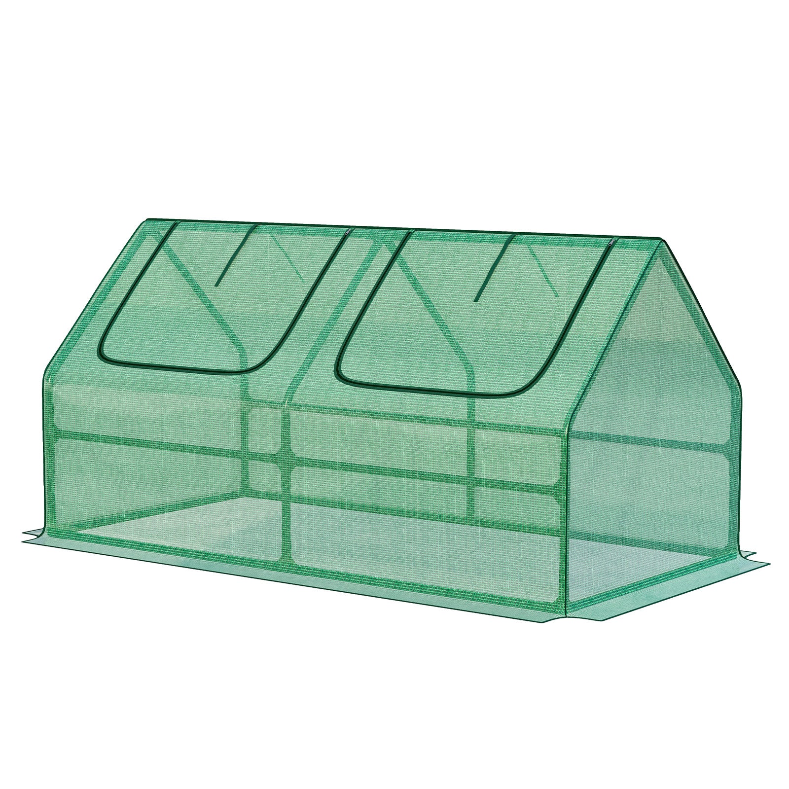 4x2x2 ft. Mini Greenhouse with Zipper Doors, Water Resistant & UV Protected - Aoodor